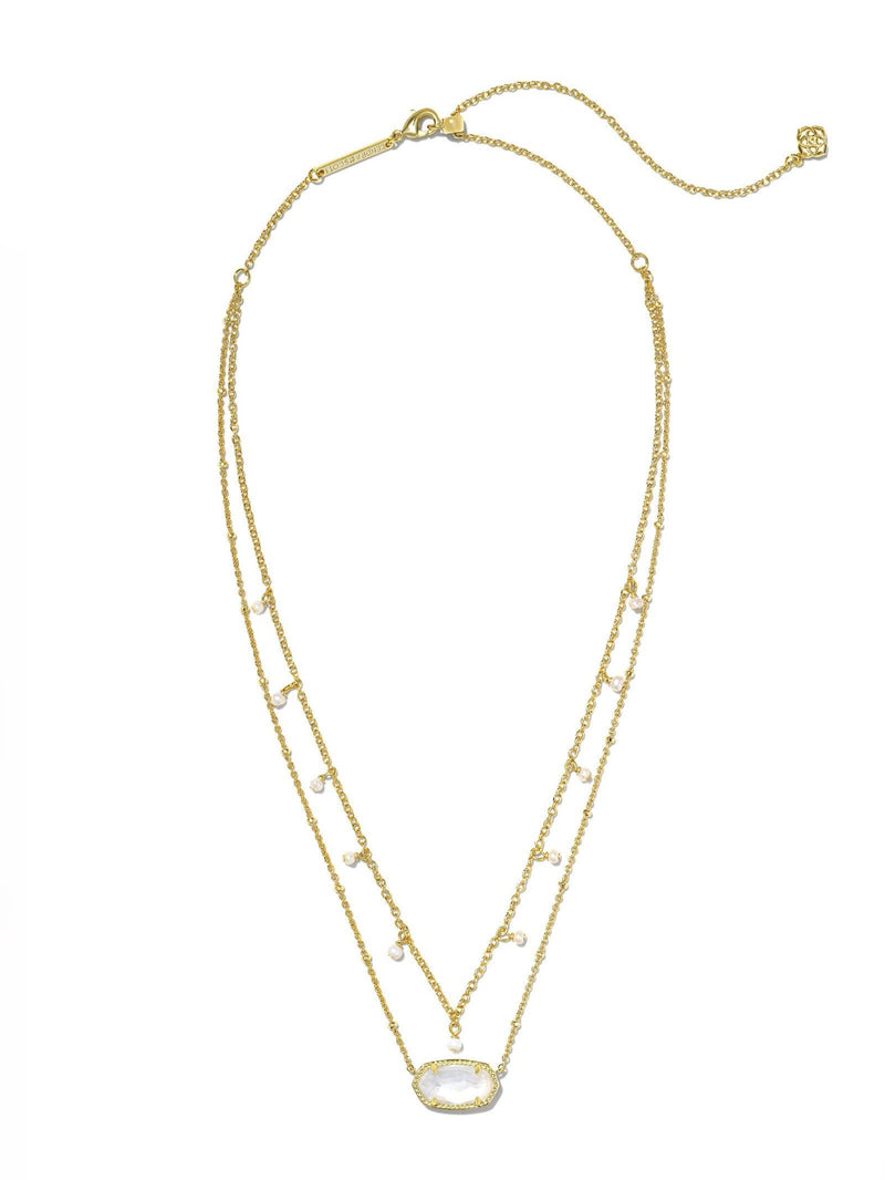 Kendra Scott Elisa Pearl Multi Strand Necklace - Gold Ivory MOP