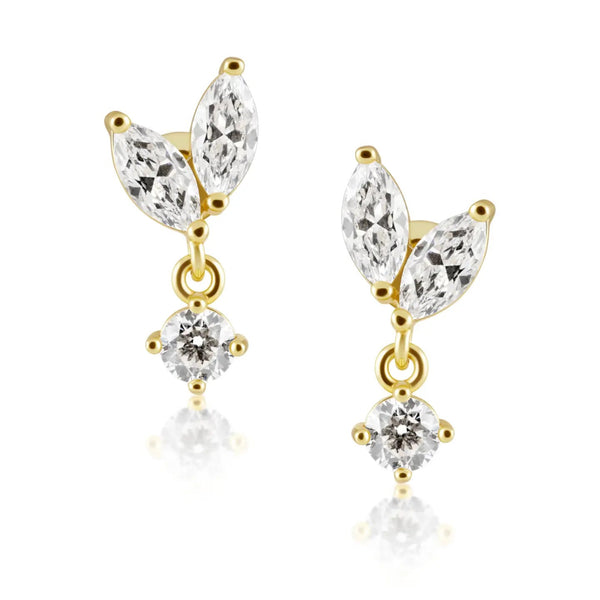 Sahira Bella Cz Stud - Gold