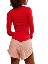 Free People Going Places Cardi - Cherry Crush