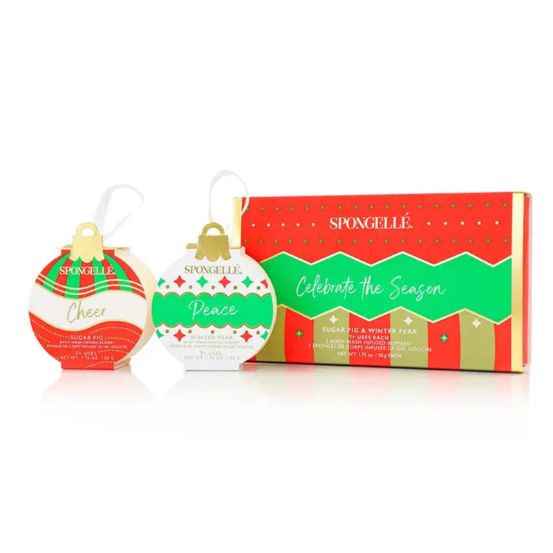 Spongelle Celebrate The Season Holiday Ornament Gift Set