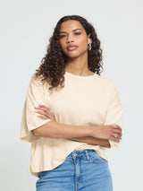 Ichi IHPALMER Top - Birch Melange / White