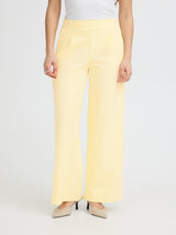 Ichi IHKATE Denim Trousers - Almond Oil / Yellow
