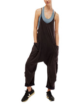 Free People Movement Hot Shot Onesie - Washed Black