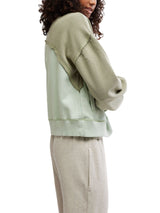 Free People Movement Colorblock Homestretch Pullover - Sage Stone Combo