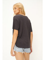 Project Social T Robby Scopp Neck Tee - Washed Black