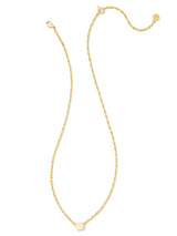 Kendra Scott Cailin Pendant Necklace - Gold Champagne Opal Crystal