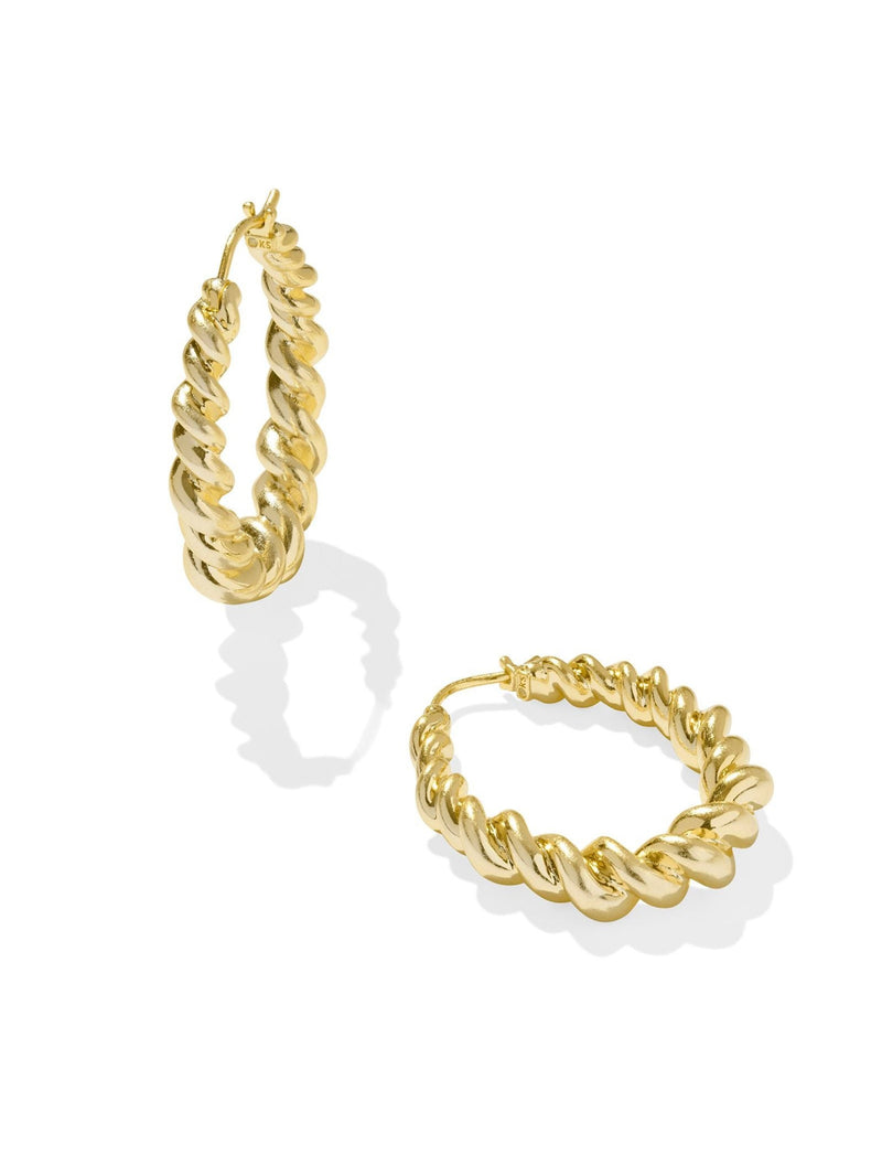 Kendra Scott Haisley Hoop Earrings - Gold