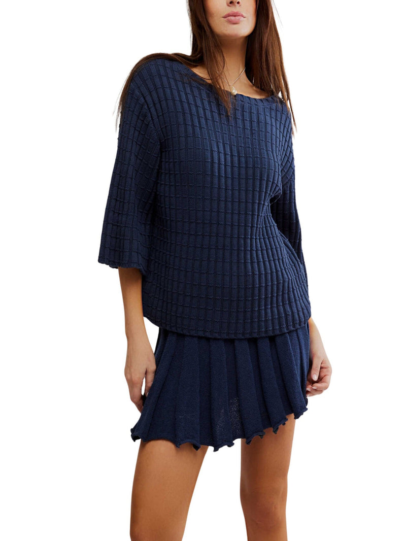 Free People Kenzie Sweater Set - Darkest Night