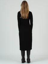 Brandy Button Down Dress - Black