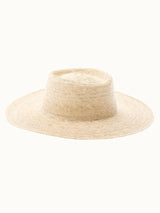 Natural Palm Leaf Gambler Hat