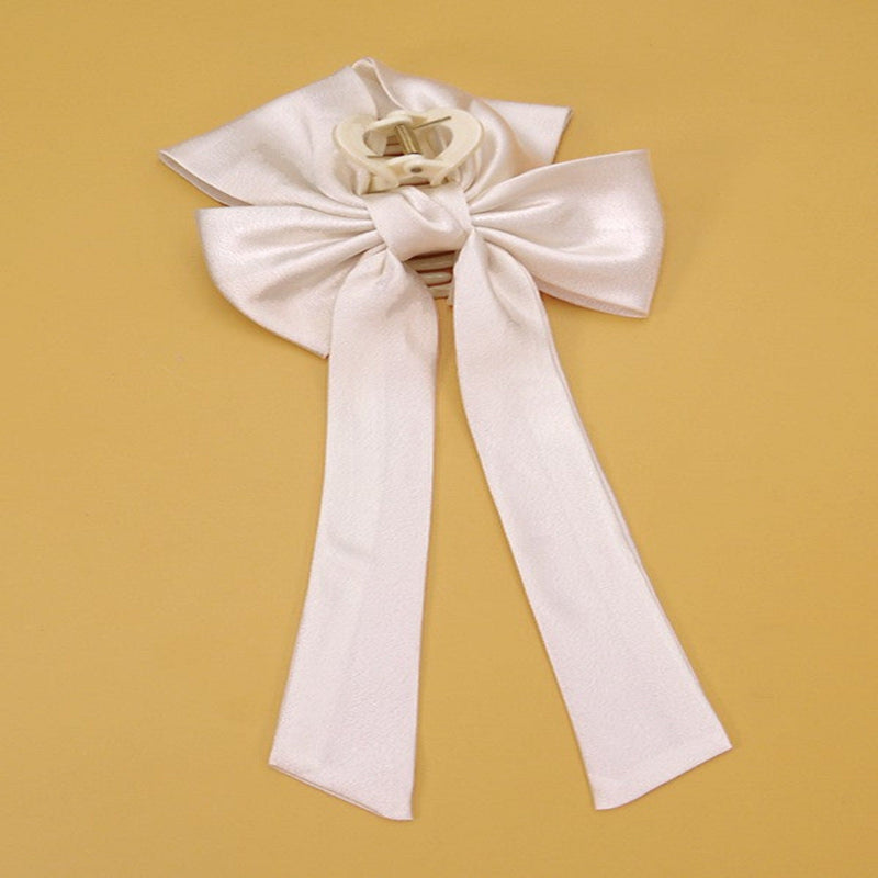 Bow Claw Clip - Ivory