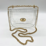 See Through You Clear Cross Body Purse - Clear