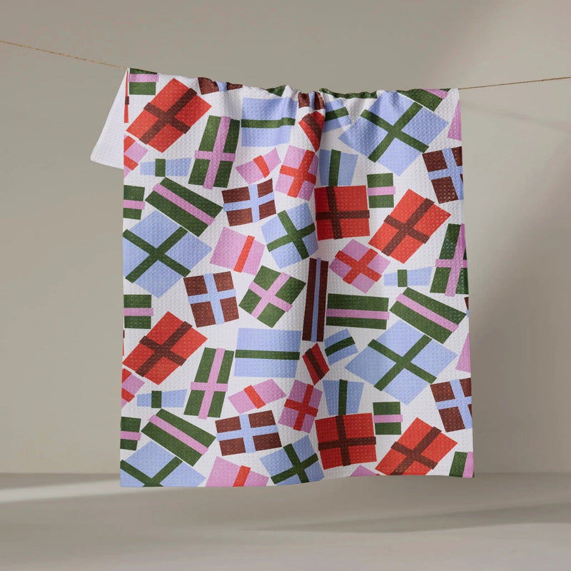 Holiday Geometry Luxe Hand Towels