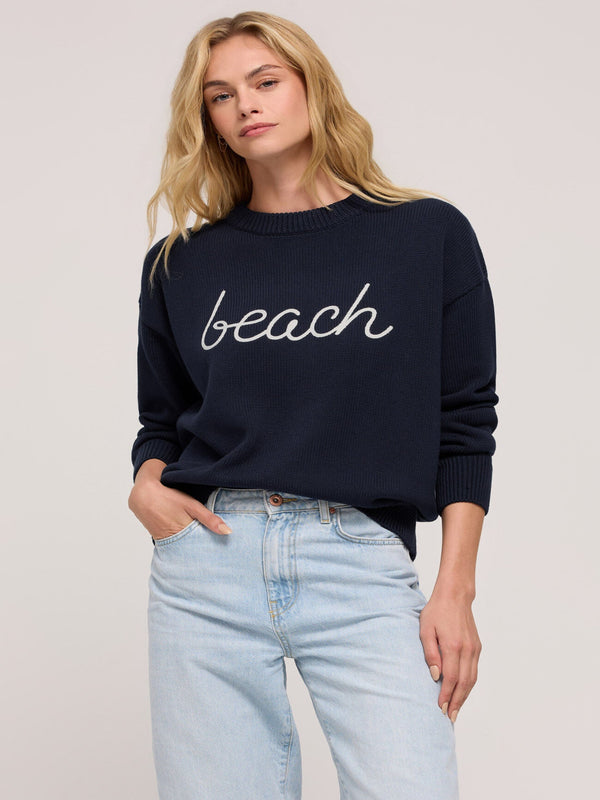 Z Supply Beach Boyfriend Sweater - Eclipse