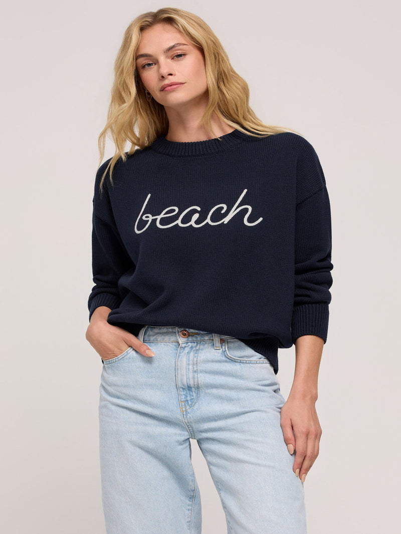 Z Supply Beach Boyfriend Sweater - Eclipse