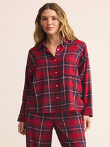 Z Supply River Plaid Button Up - Haute Red