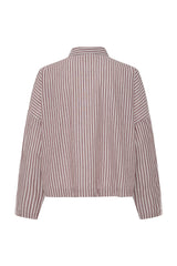 Ichi IHGILEY Shirt - Zinfandel Stripe / Red