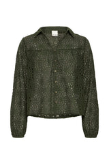 Ichi IHJOSETTA Shirt - Rosin / Green