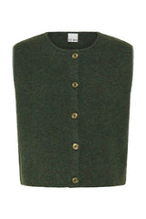 Ichi IHPANORA Vest - Rosin Melange / Green