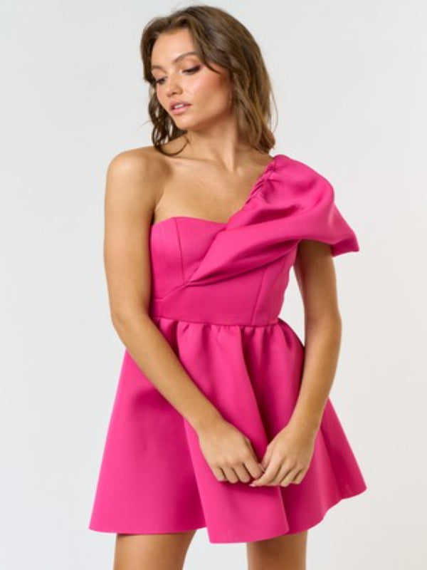 Pink Friday Girls Dress - Fuchsia