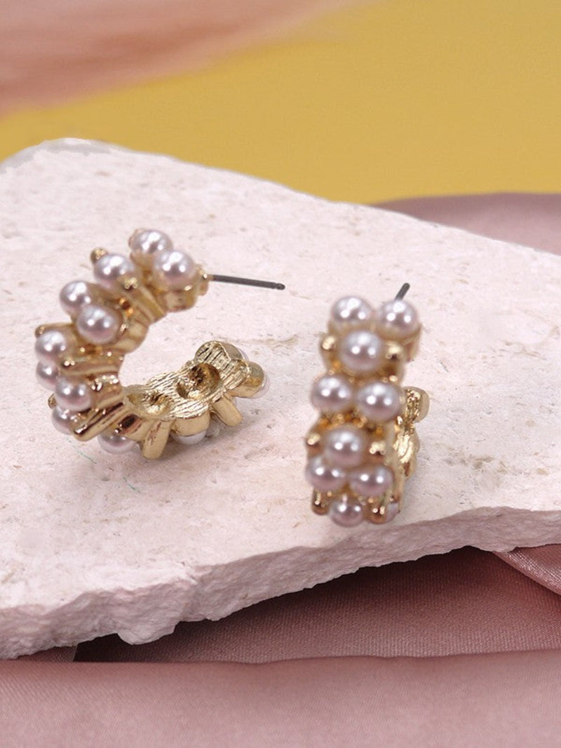 The Perfect Pearl Stud Earrings - Gold