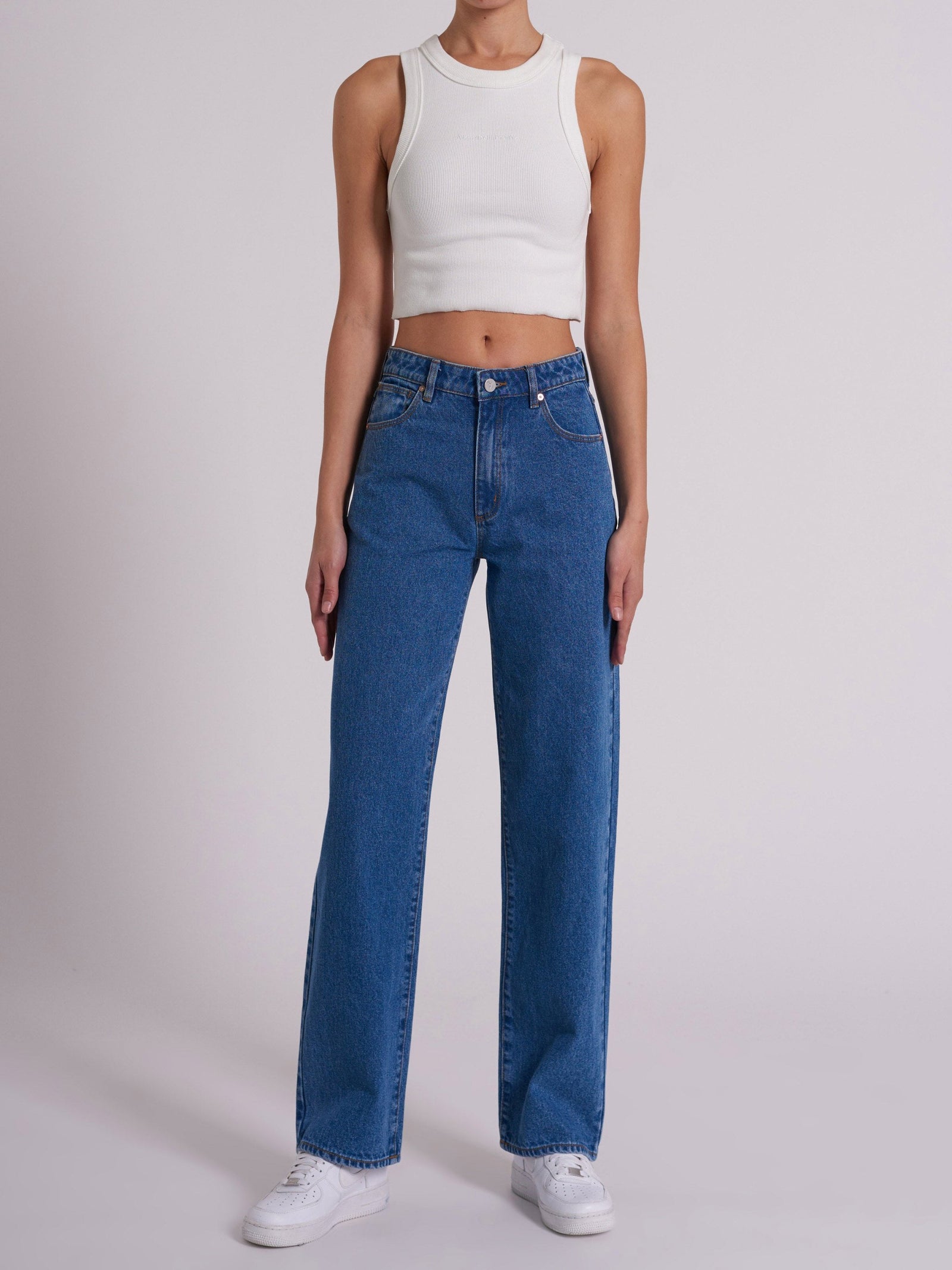 Abrand 95 Baggy Liliana Jeans - Mid Blue – The English Rose Boutique