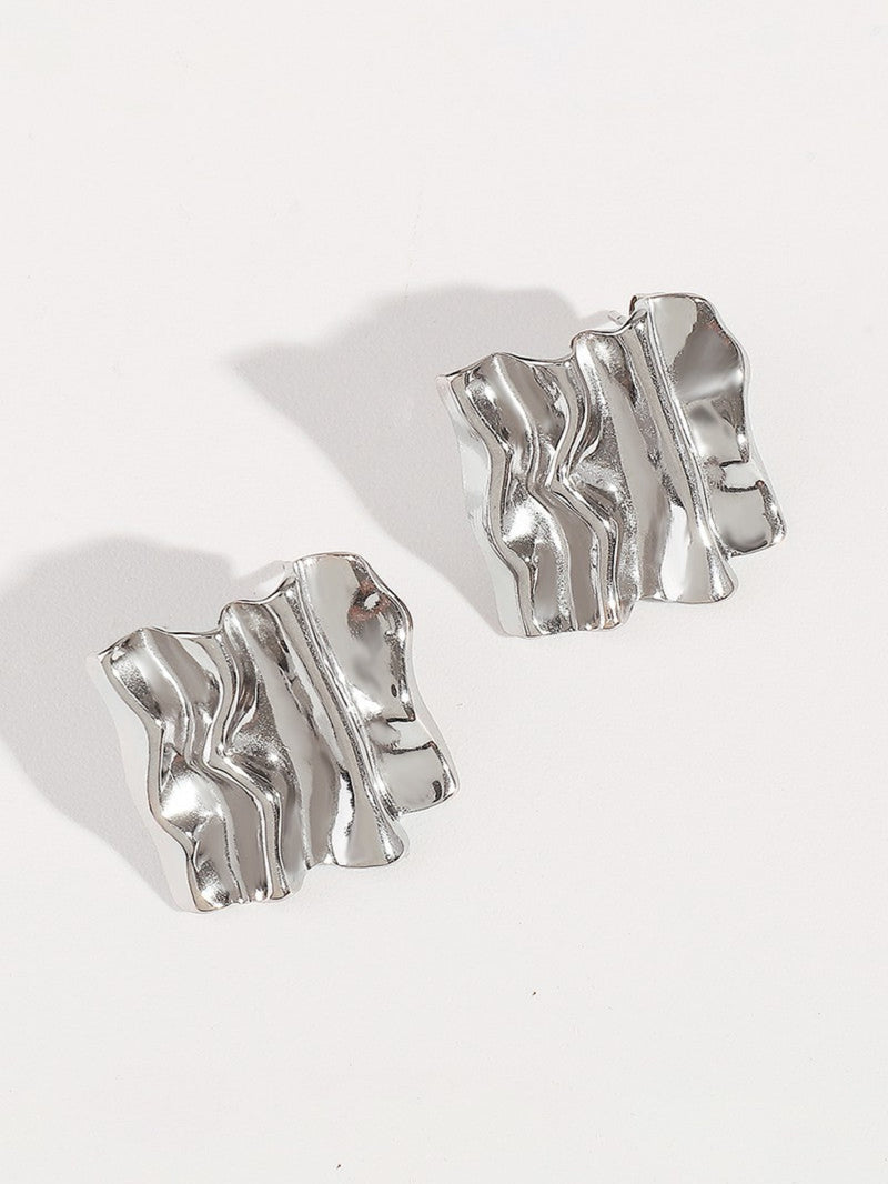 The Irregular Square Stud Earrings