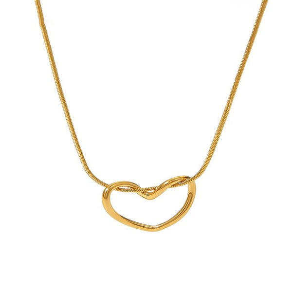 Golden Heartbeat Necklace - Gold