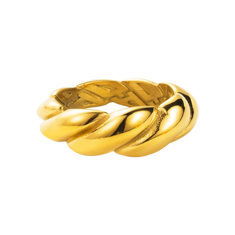 Gold Rope Ring - 6