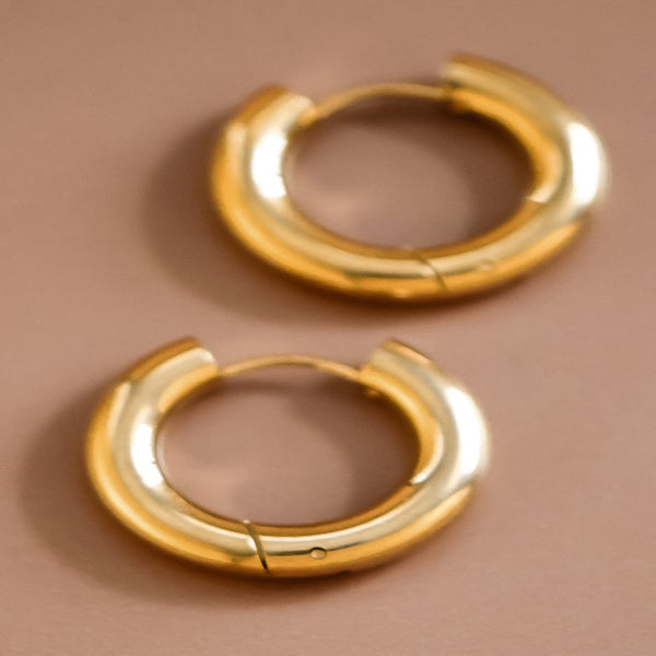 The Modern Small Hoop - Gold
