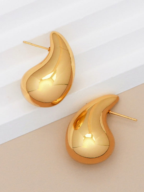 Classic Raindrop Earrings - Gold