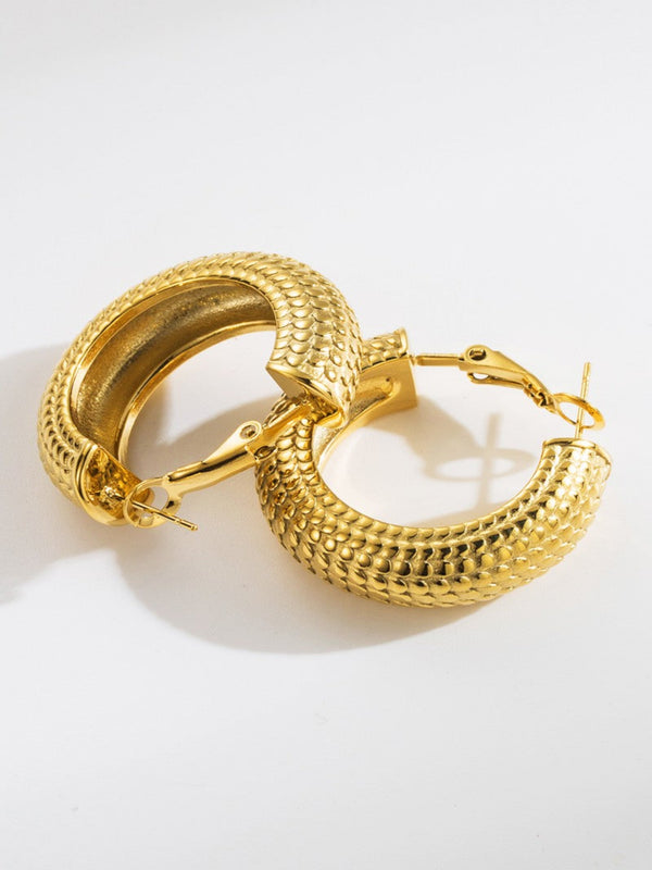 It's Giving Style Hoop Earrings - Gold