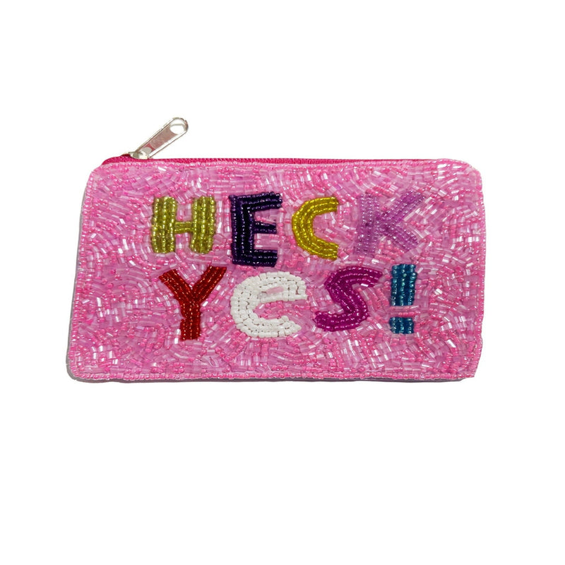 Heck Yes Coin Purse
