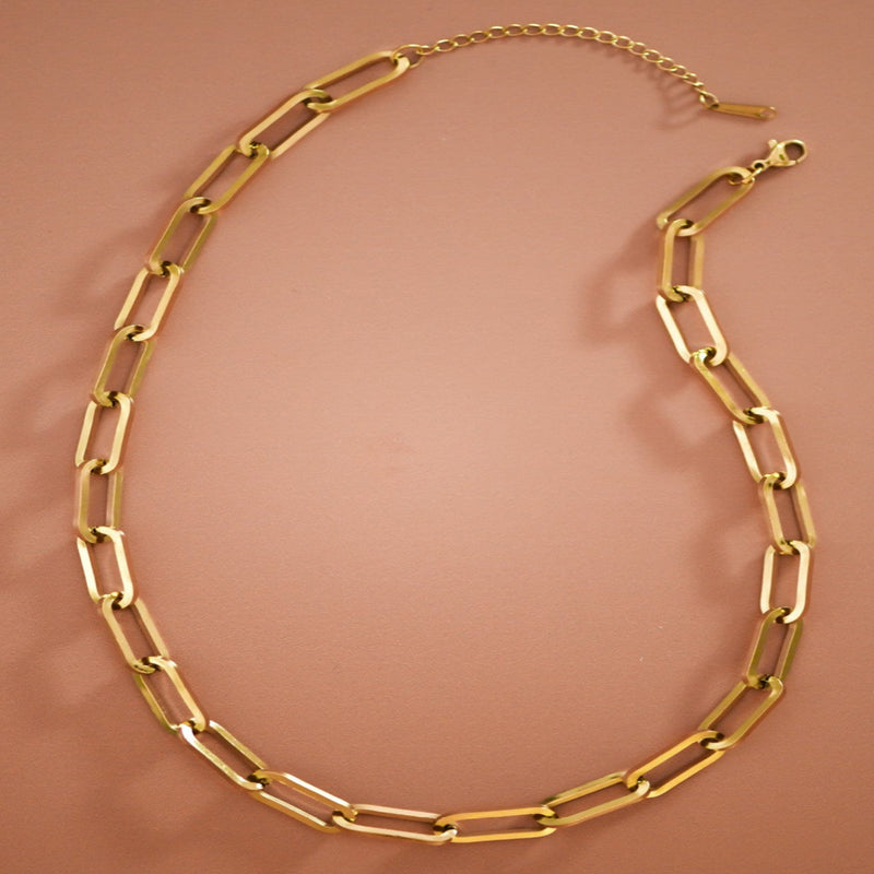 Classic Chain Link Necklace - Gold