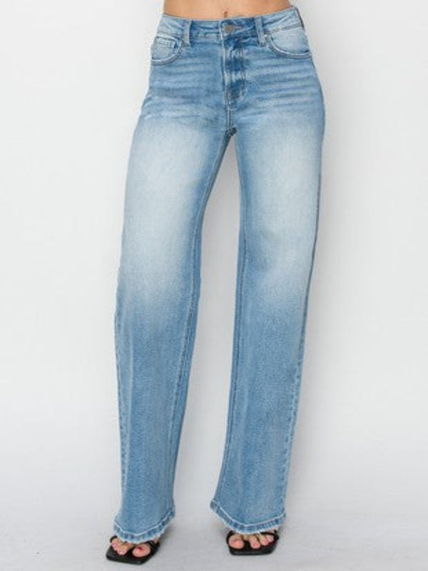 Risen High Rise Straight Jeans - Medium