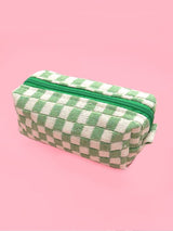 Checkered Cosmetic Makeup Bags