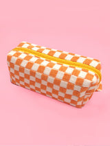 Checkered Cosmetic Makeup Bags