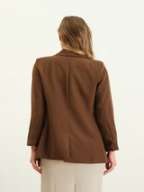 Expresso Elegance Blazer - Brown