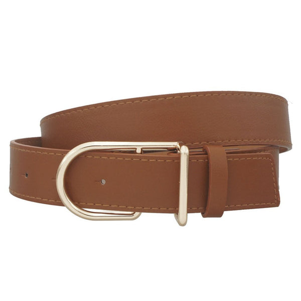 Asymmetrical Wired D Buckle Belt