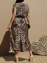 Luxe Loving Midi Dress - Leopard