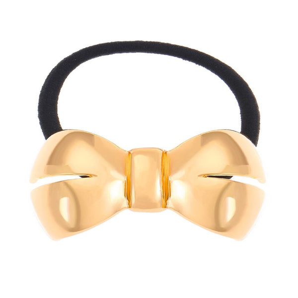 Girly Girl Metal Hair Tie - Gold