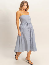 Lighthouse Love Dress - Navy & White