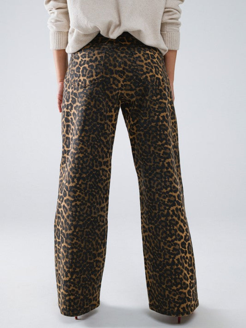 Meeting For Drinks Pants - Leopard