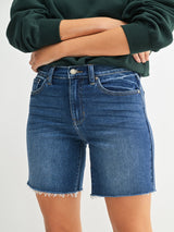 Easy Living Denim Shorts - Dark Denim