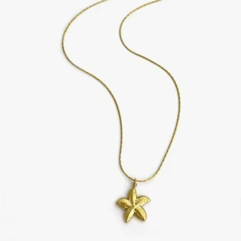 Starfish Pendant Necklace - Gold