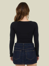 Modern Basic Square Top - Black