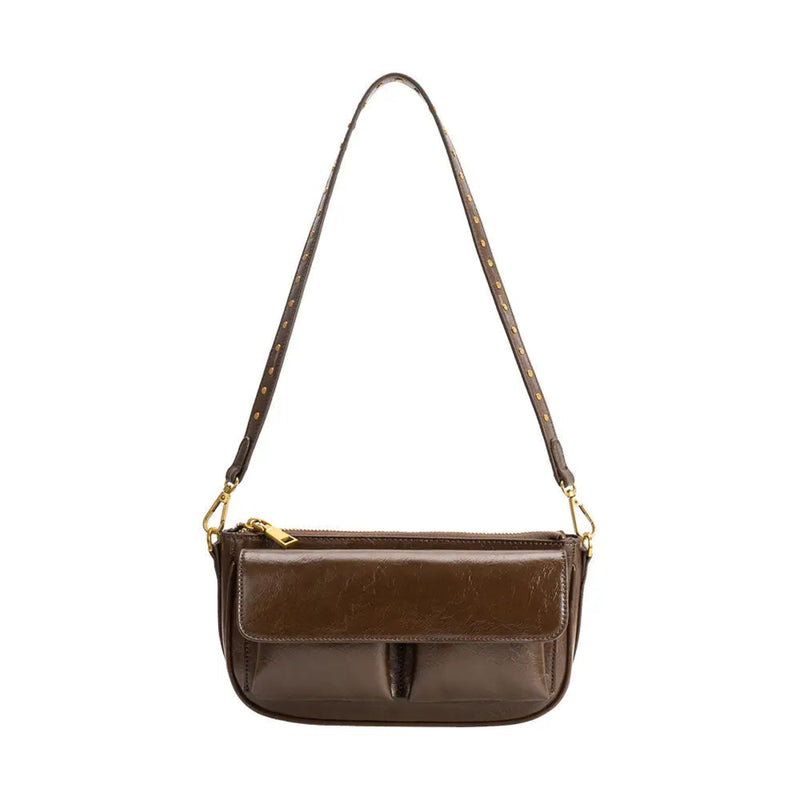 Melie Bianco Aria Espresso Shoulder Bag - Brown