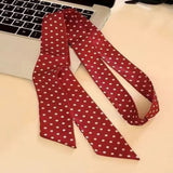 Soft Silky Skinny Twilly Scarf Necklace Wrap