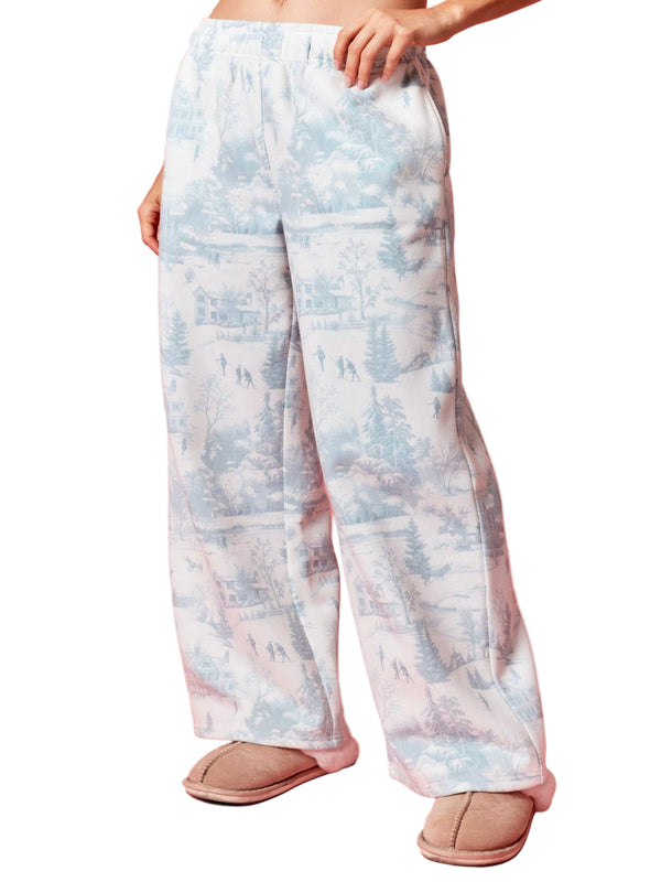 The Holiday Terry Sweatpants - Dusty Blue