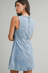Denim In Dior Dress - Light Denim